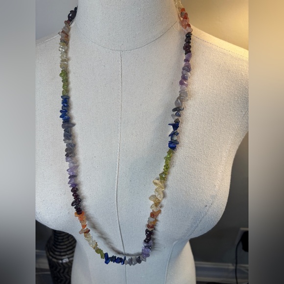 Multicolor Gemstone Necklace - Picture 2 of 3